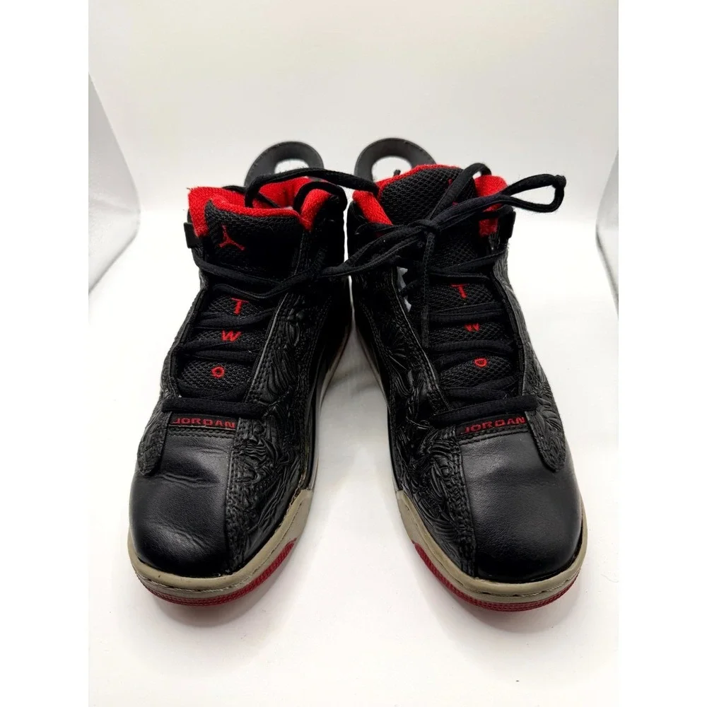 Air Jordan Dub Zero GS 311047-013 Boys 4 Sneaker Black Cement Leather Basketball